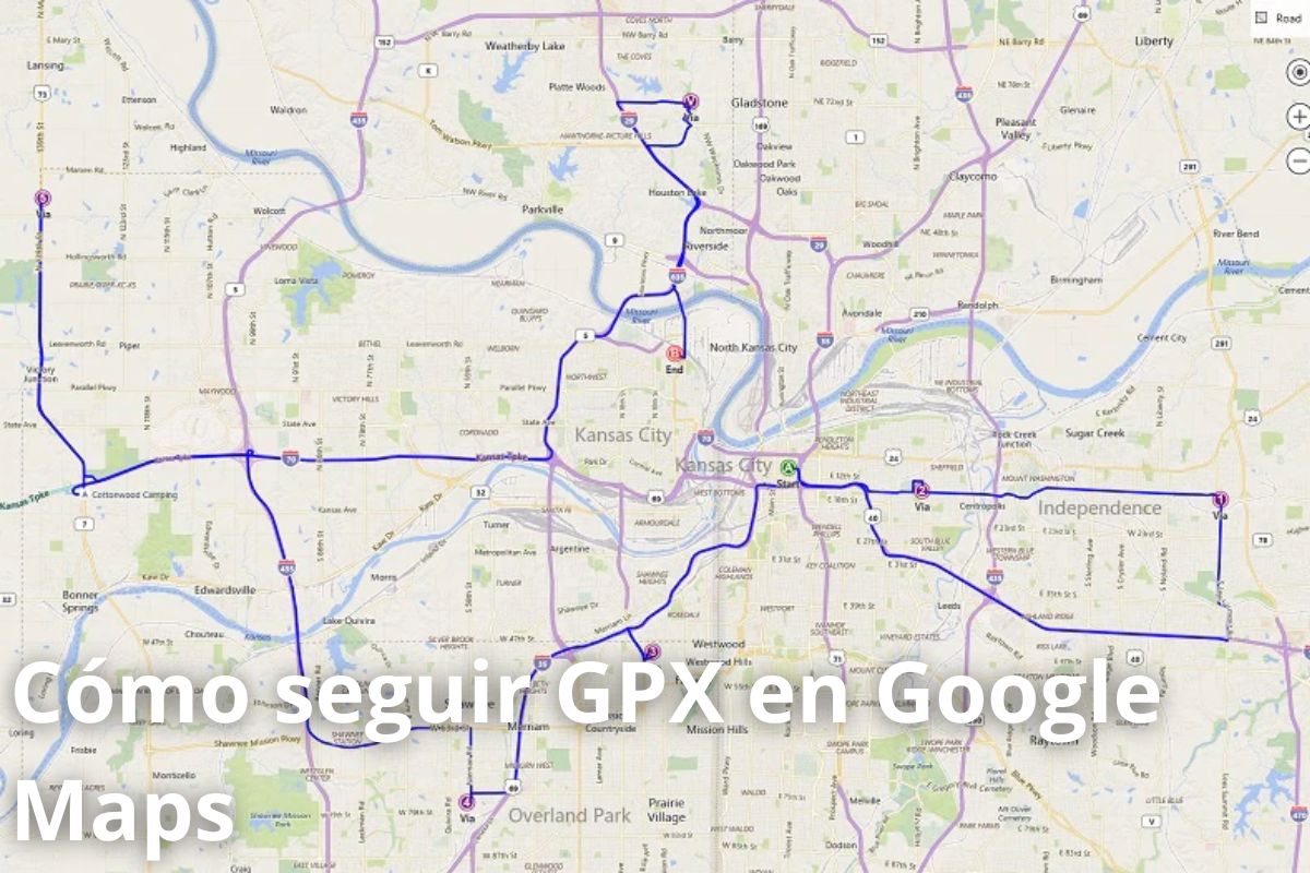 ¿Cómo puedo seguir GPX en Google Maps?